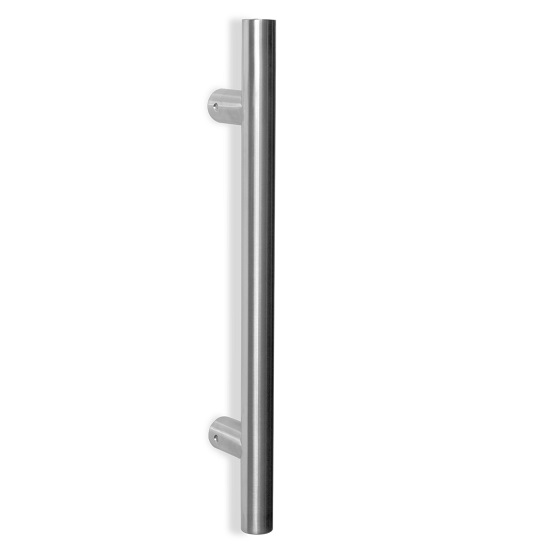 Poignée de tirage Diamètre 30 mm - Entraxe=350 - S=75 - L=500 mm - INOX 304 poli - Gris / argent, Acier inoxydable