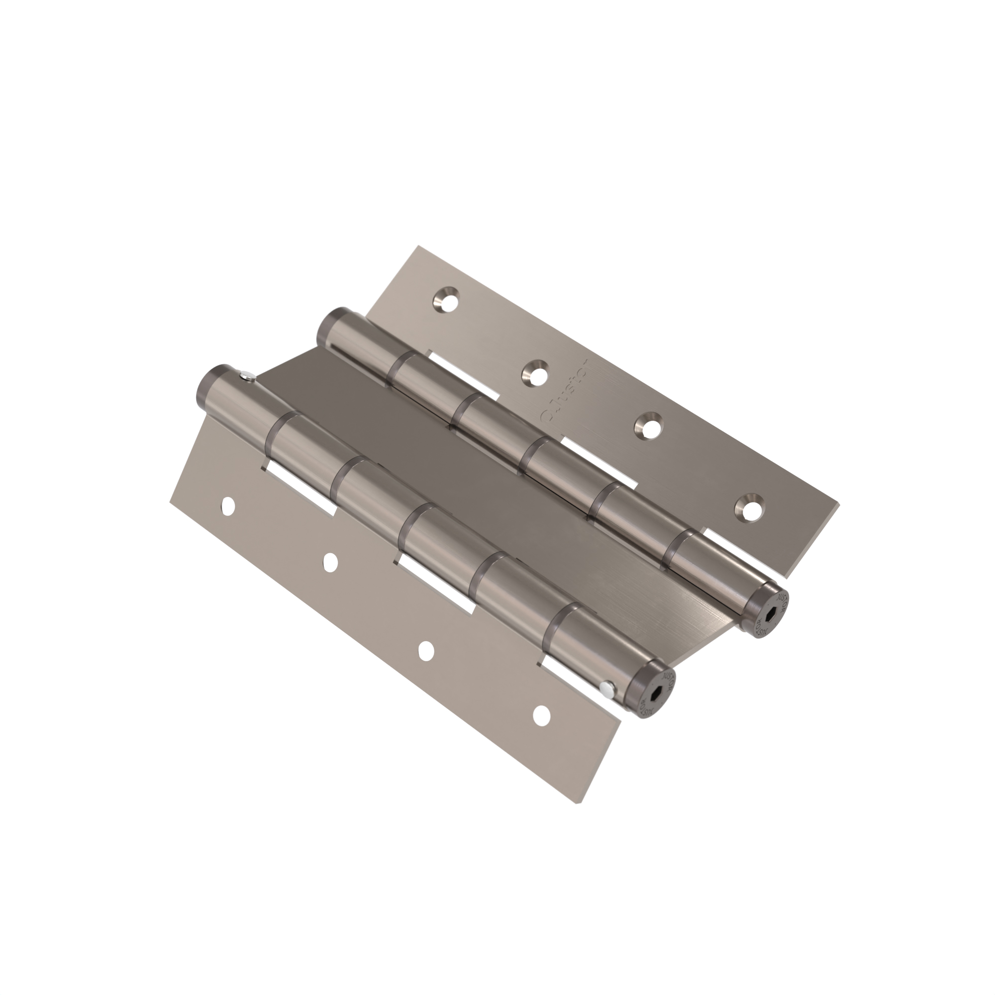 Charnière va et vient à ressort, 180X40 mm, en ACIER INOX 316, pour porte de 40 mm. - Gris / argent, Acier inoxydable – Image 2