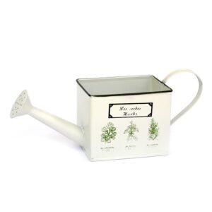 Arrosoir de jardin en métal, H 11,5cm – Blanc
