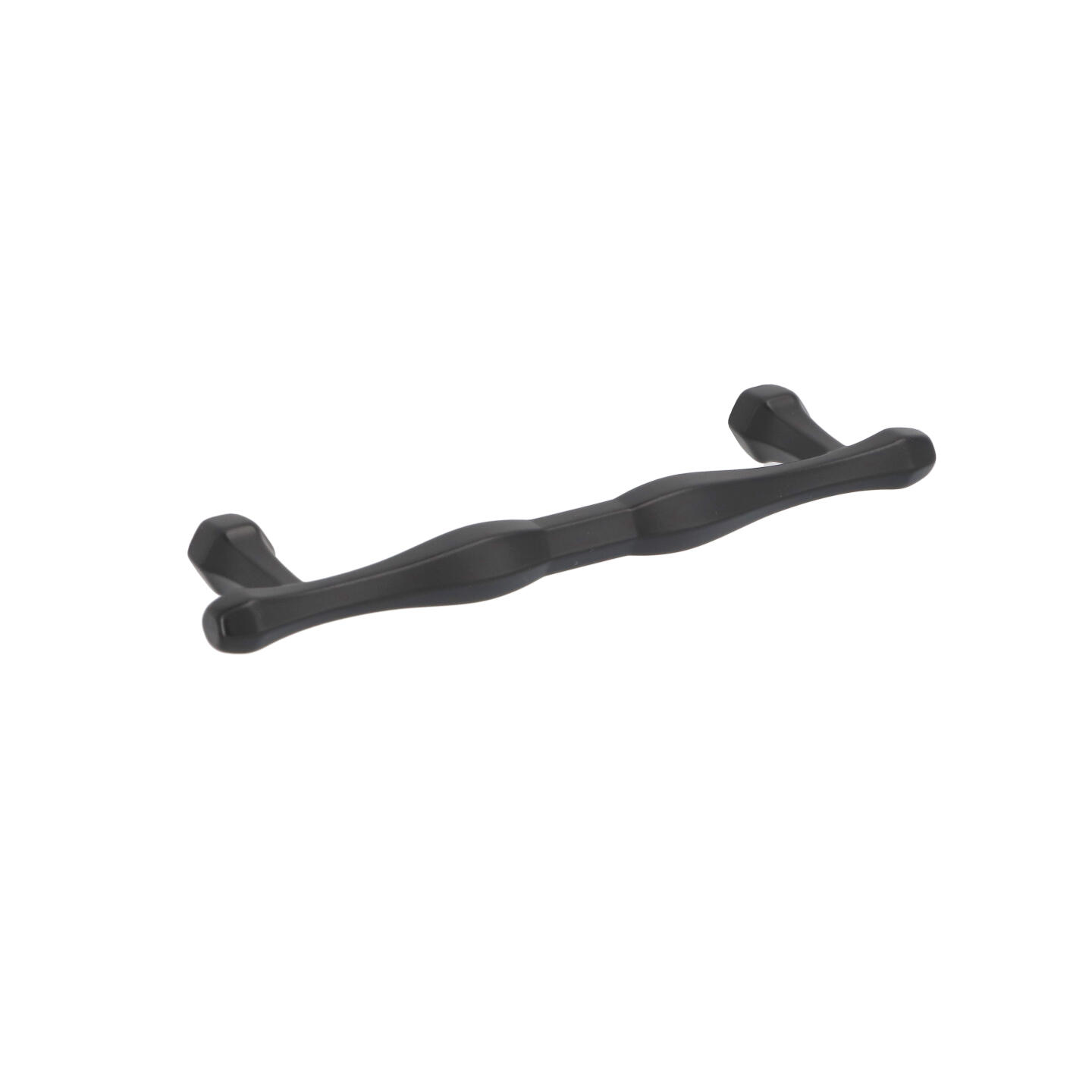 Poignée pour meubles en zamac Entraxe 96mm Vernis noir mat - Zamak - Image 2