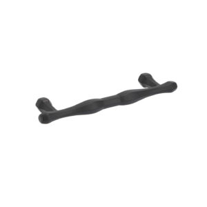 Poignée pour meubles en zamac Entraxe 96mm Vernis noir mat – Zamak