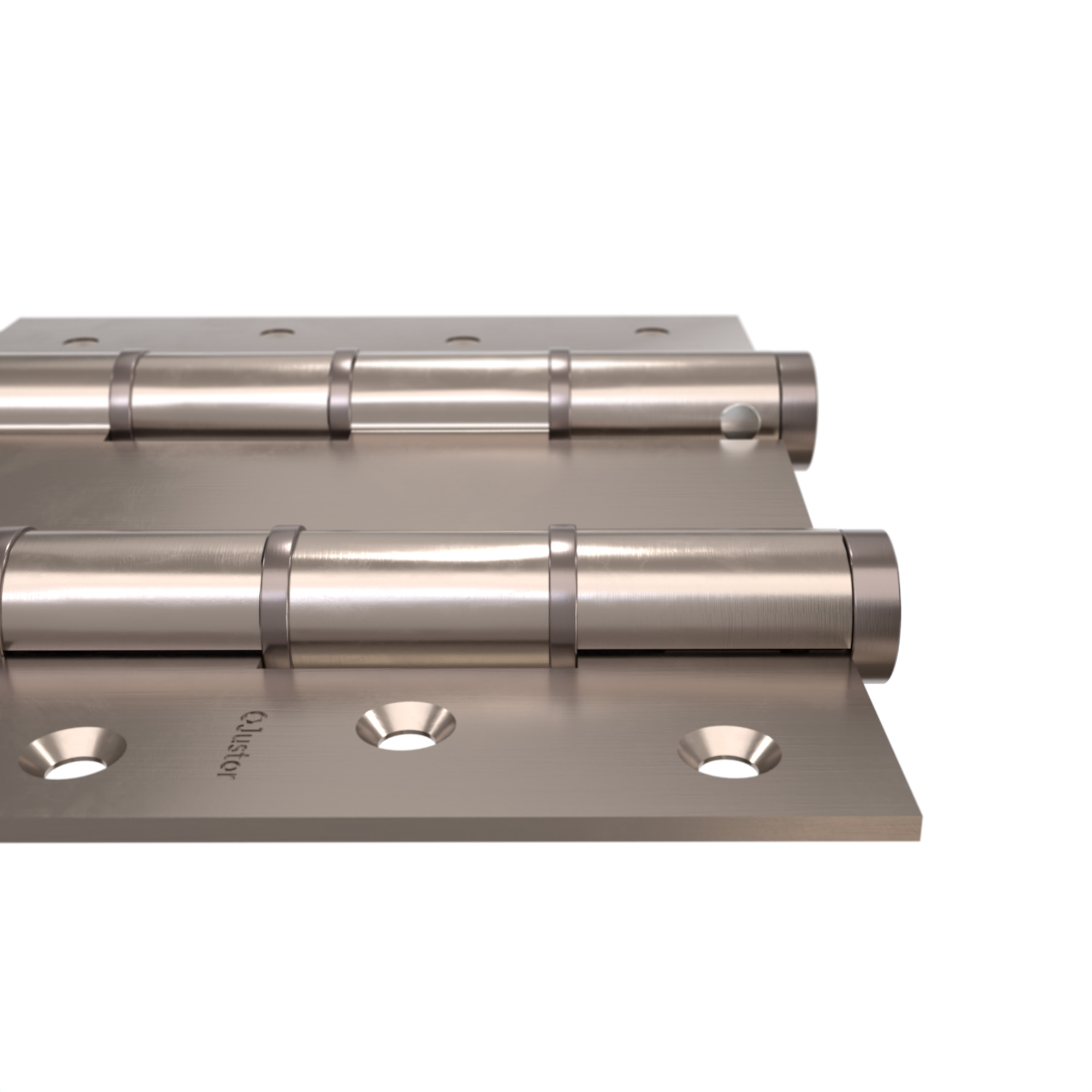 Charnière va et vient à ressort, 120X40 mm, en acier inox 316, pour porte de 40 mm. - Gris / argent, Acier inoxydable – Image 2
