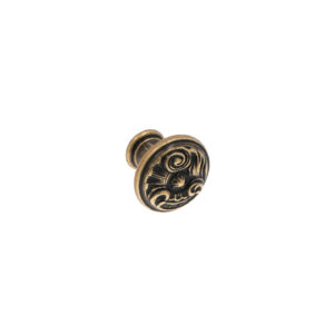 Bouton pour meubles en zamac Diamètre 25mm Florence antique – Marron, Zamak