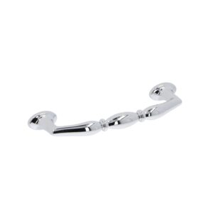 Poignée pour meubles en zamac Entraxe 96mm chrome poli – Gris / argent, Zamak