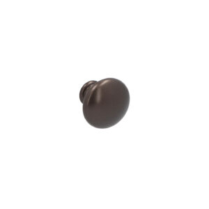 Bouton pour meubles en zamac Diamètre 30mm Brun alu Lot de 6 – Marron, Zamak