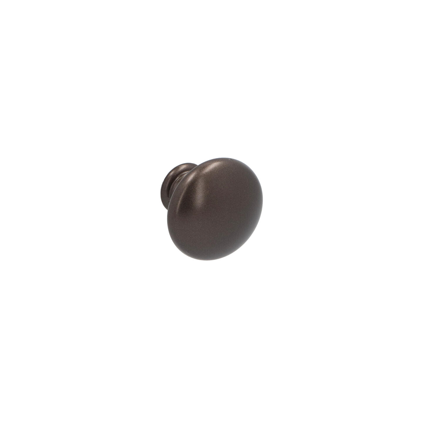 Bouton pour meubles en zamac Diamètre 30mm Brun alu - Marron, Zamak