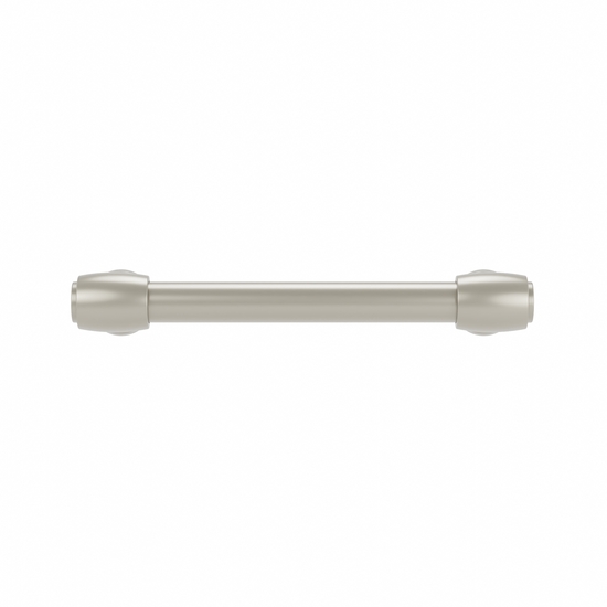 Poignée pour meubles en zamac Entraxe 128mm nickel galvanisé - Gris / argent, Zamak – Image 2