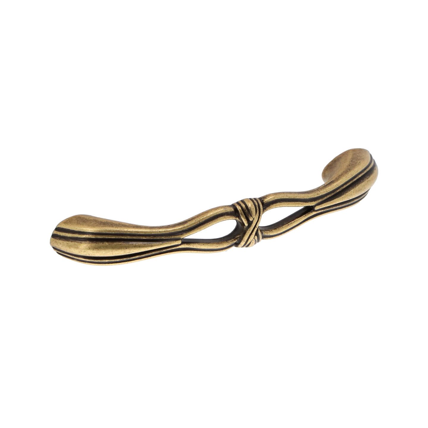Poignée pour meubles en zamac Entraxe 96mm Florence antique - Marron, Zamak