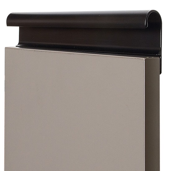 Poignée de meuble profil en aluminium Entraxe 147x21.88x49mm Chrome Mat - Gris / argent - Imagen 3