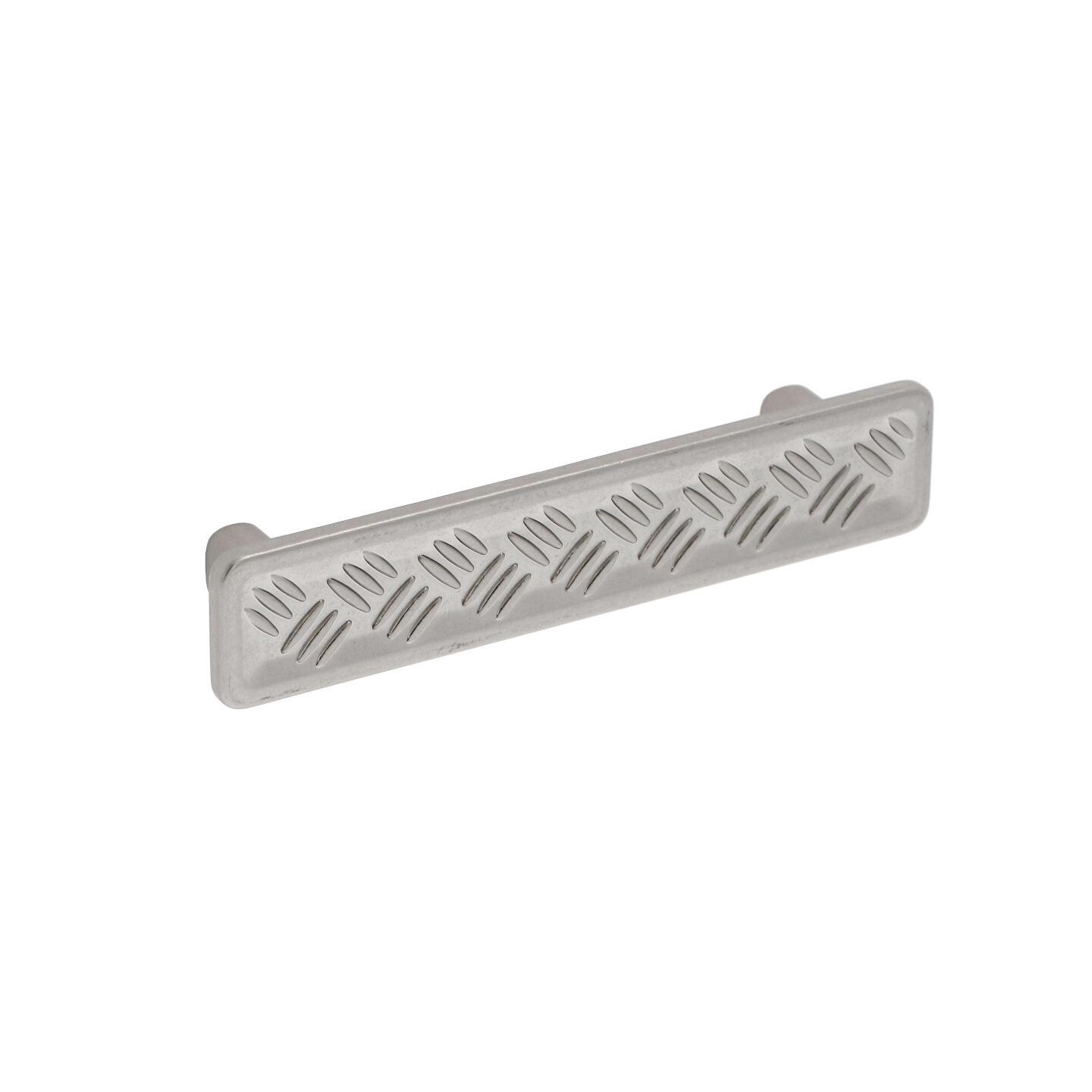 Poignée pour meubles en zamac Entraxe 96mm Nickel millésimé - Gris / argent, Zamak