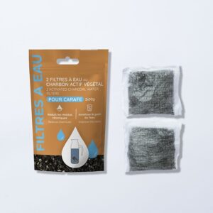 Filtres à eau au charbon végétal super activé – Lot de 2 - Noir, Charbon actif