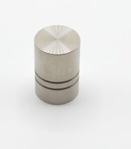 Bouton de meuble en zamac D 18 mm ACIER INOX BROSSE – Gris / argent