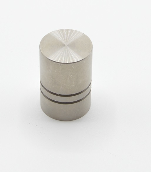 Bouton de meuble en zamac D 18 mm ACIER INOX BROSSE - Gris / argent