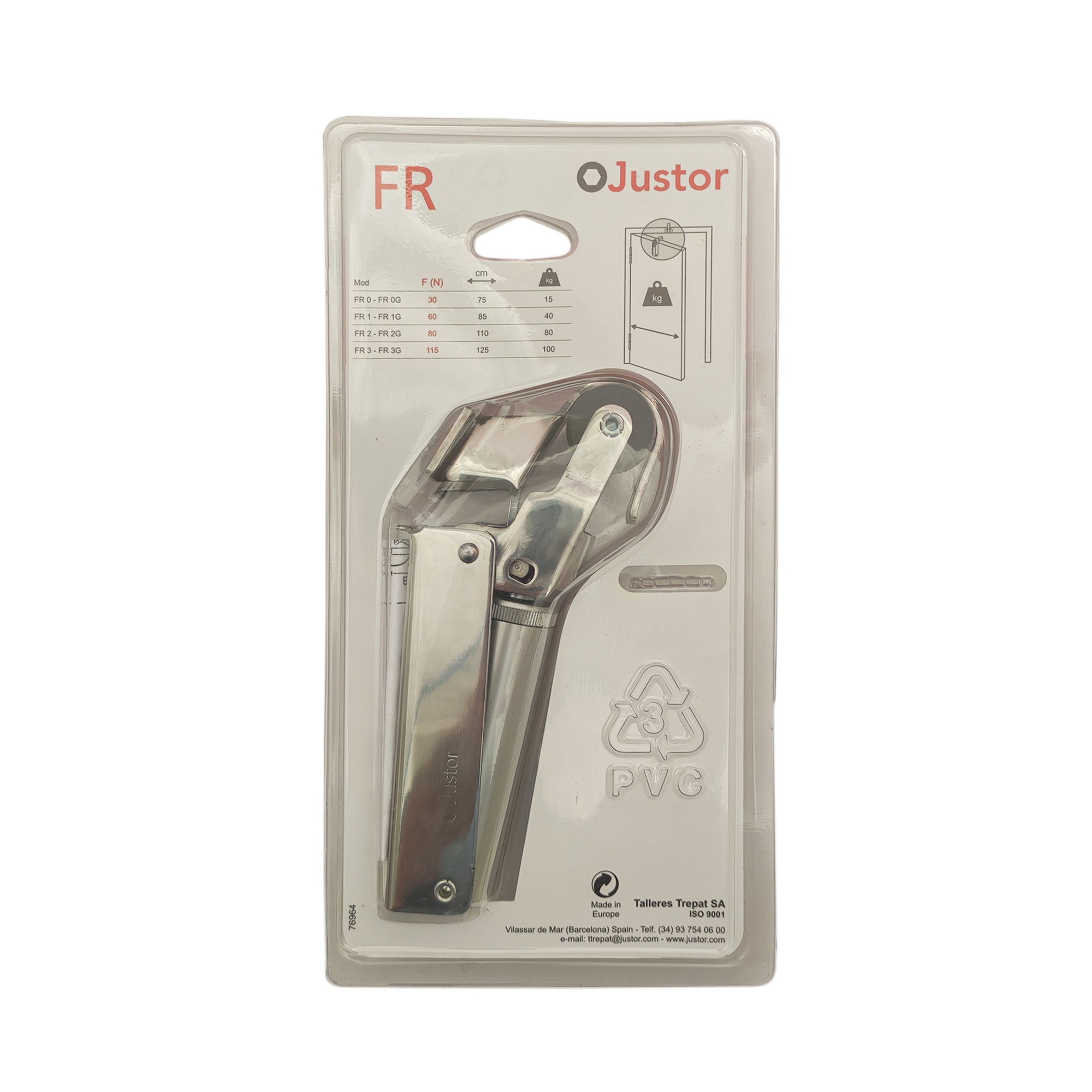 Frein de rétention force 30 N totalement en acier inox 304 pour porte jusqu’à 15 KG - Gris / argent, Acier inoxydable – Image 5