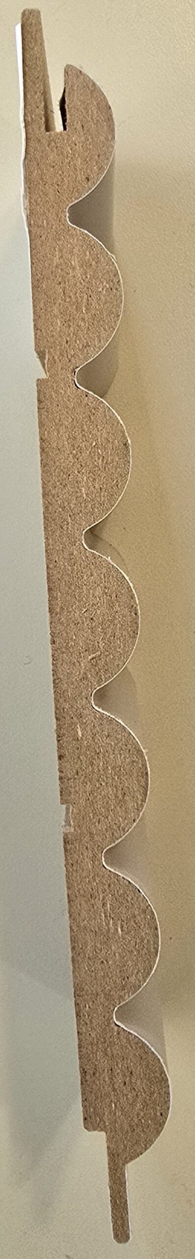 Panneau mural 3D en MDF massif Chene naturel mat de 2760 mm X 750 mm – Design ondulé SMOOTH WAVY – Revêtement décoratif intérieur - Marron - Image 6