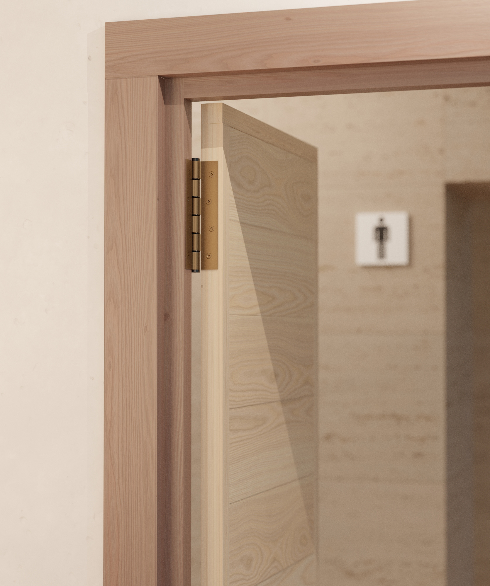 Charnière simple action à ressort, 180X40 mm, en aluminium anodisée bronze, pour porte de 40 mm - Orange / cuivré – Image 3