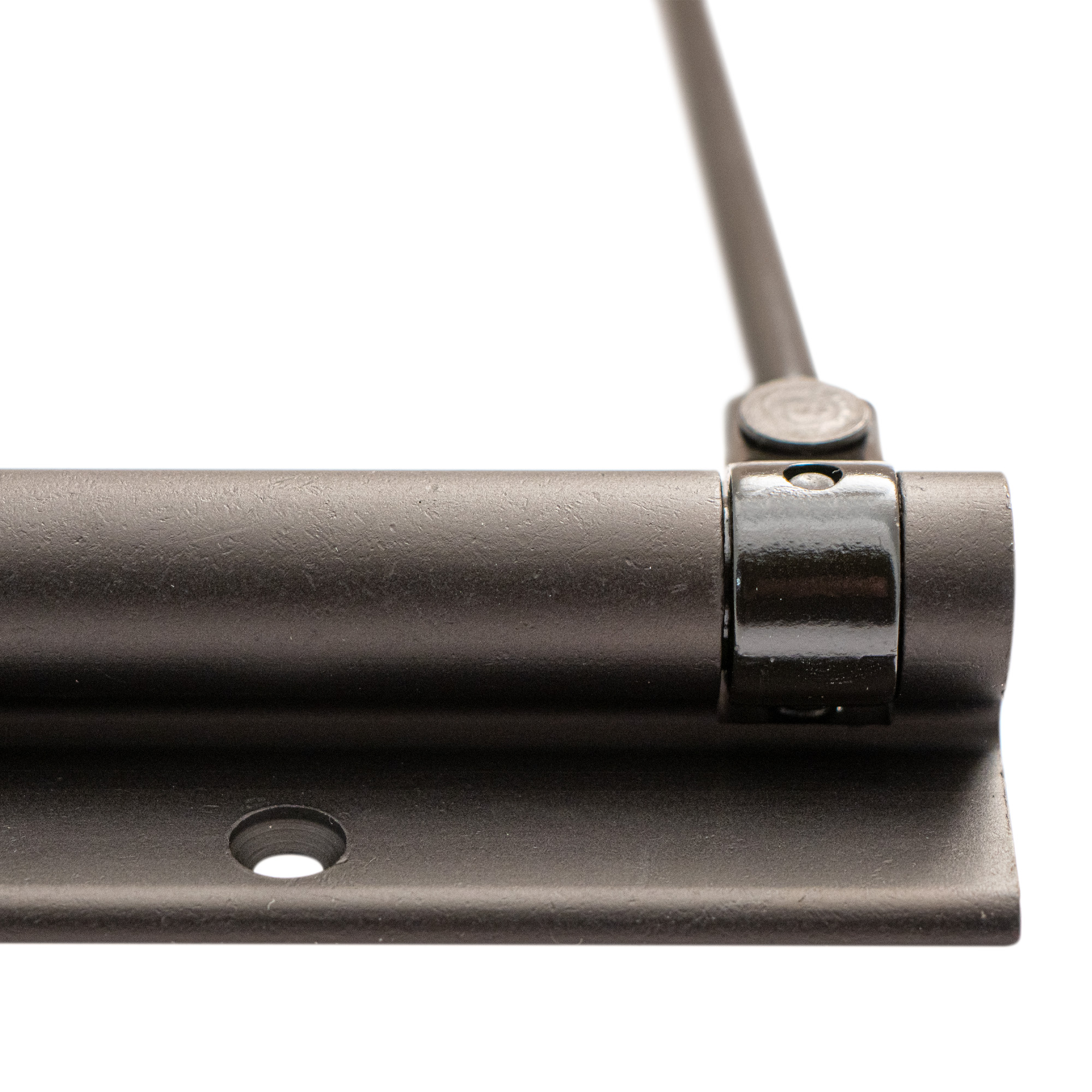Bras à ressort ferme porte, a corps très fin en Aluminium anodisé noir – Image 3