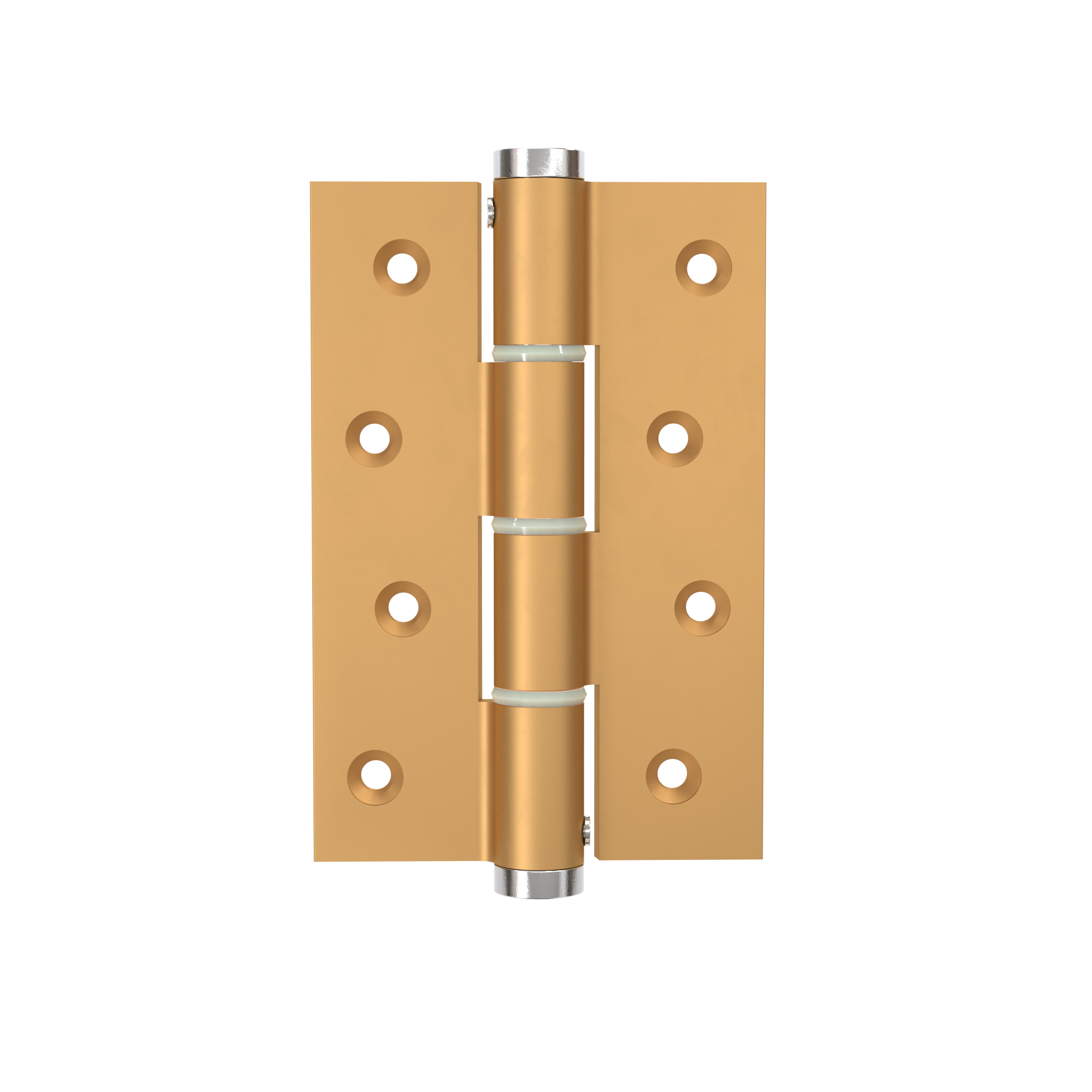 Charnière simple action à ressort, 120X40 mm, en aluminium anodisée or, pour porte de 40 mm - Jaune / doré