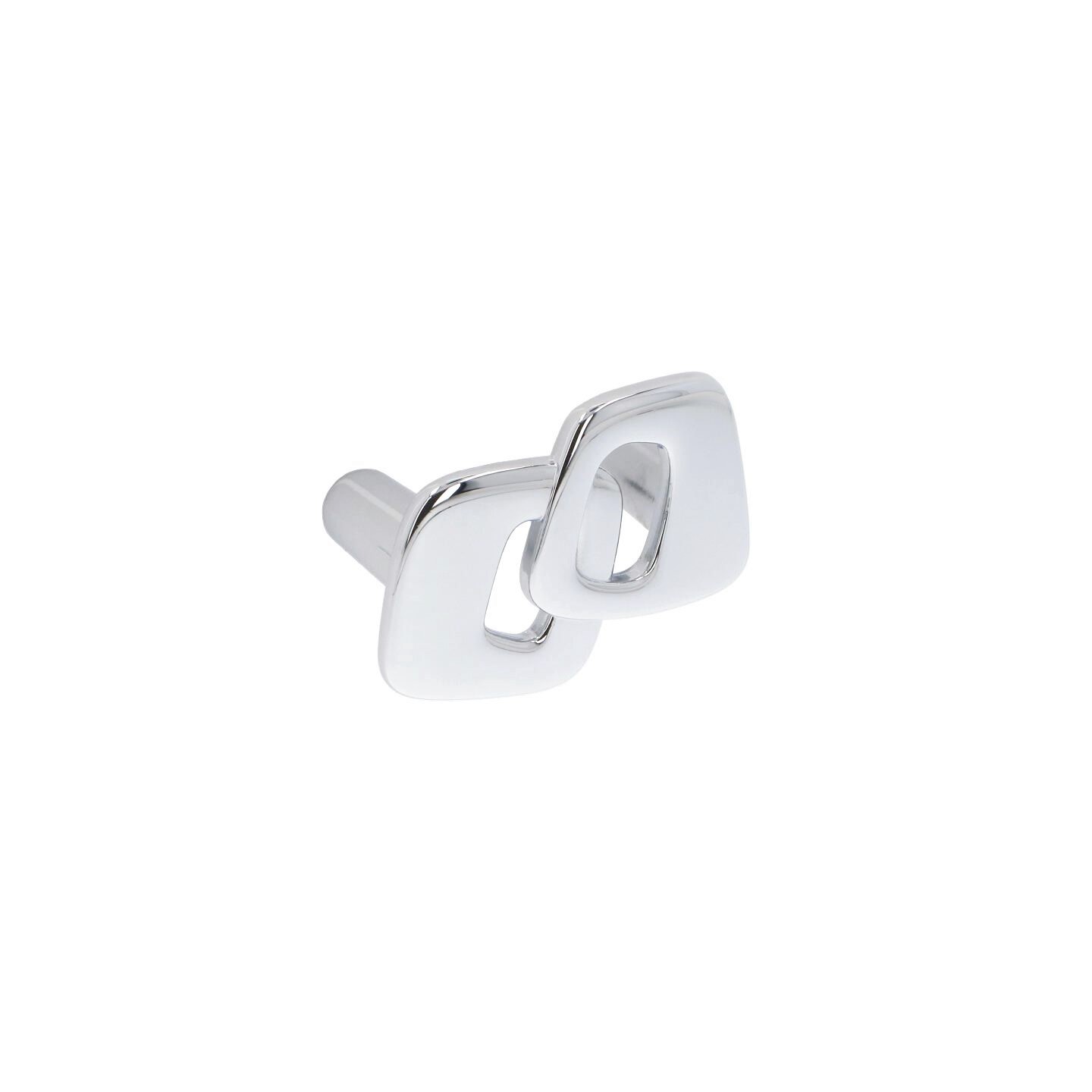 Bouton pour meubles en zamac Entraxe 32mm chrome poli - Gris / argent, Zamak