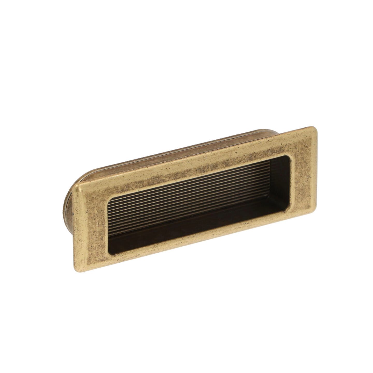 Poignée encastrée en zamac Entraxe 75mm Florence antique - Marron, Zamak
