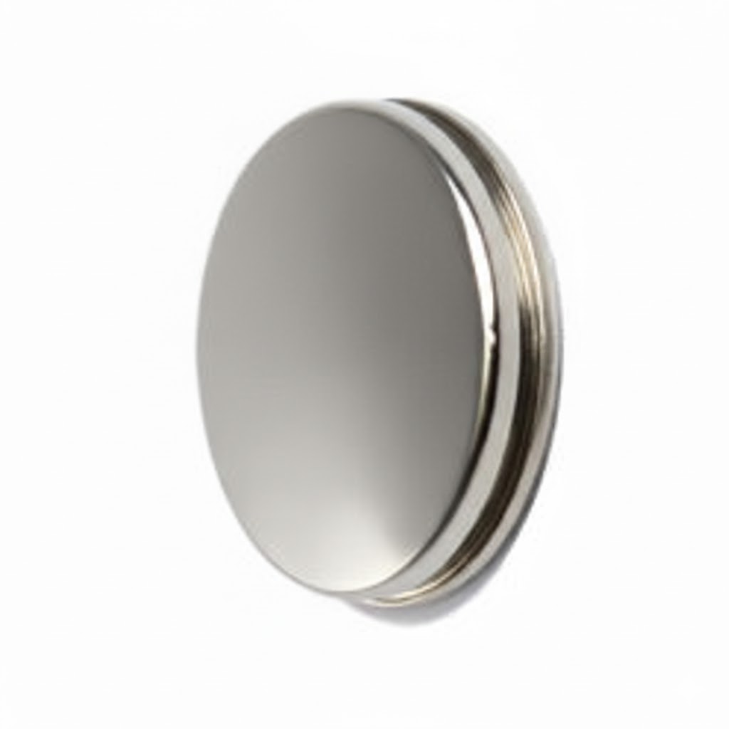 Cache-vis en laiton -nickel brillant- Lot de 50 pcs - Gris / argent