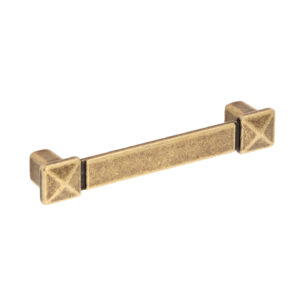 Poignée pour meubles en zamac Entraxe 96mm Florence antique – Marron, Zamak