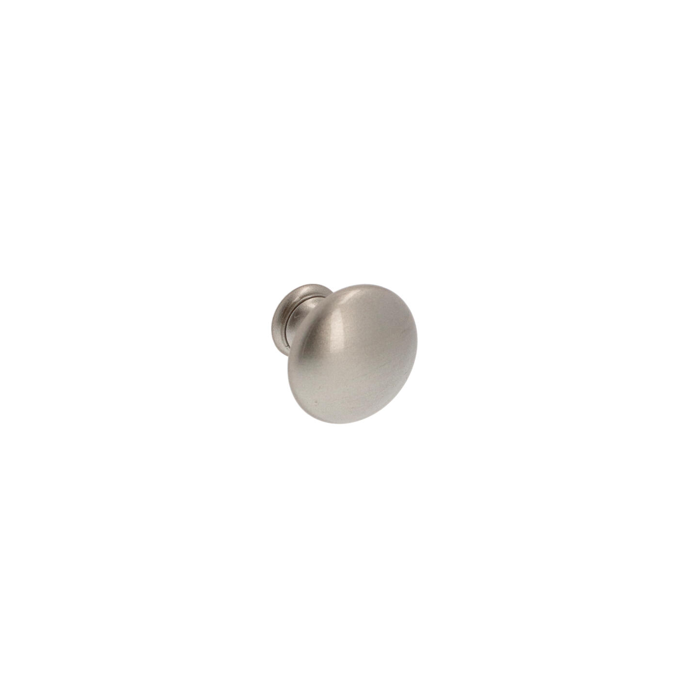 Bouton pour meubles en zamac Diamètre 25mm Vernis nickel satiné - Gris / argent, Zamak