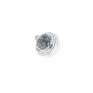 Bouton pour meubles en zamac et cristal Diamètre 33mm chrome poli – Gris / argent, Zamak