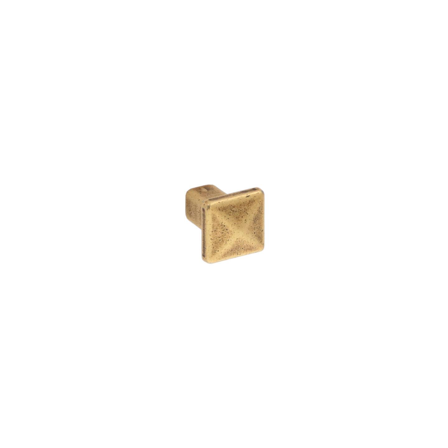 Bouton pour meubles en zamac Diamètre 18mm x 22 Florence antique - Marron, Zamak