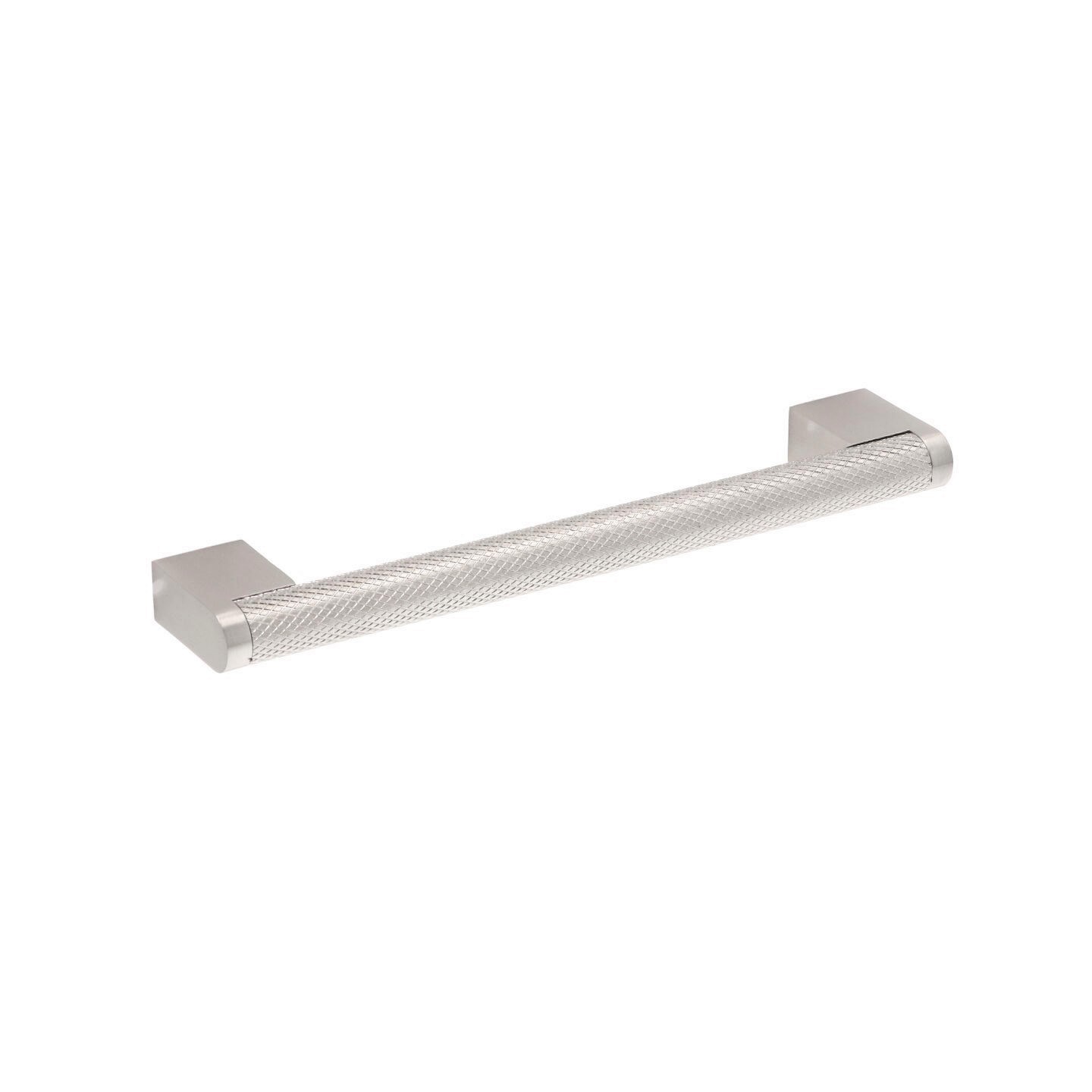Poignée pour meubles en Acier inox et zamac Entraxe 160mm Nichel satiné - Gris / argent, Acier inoxydable