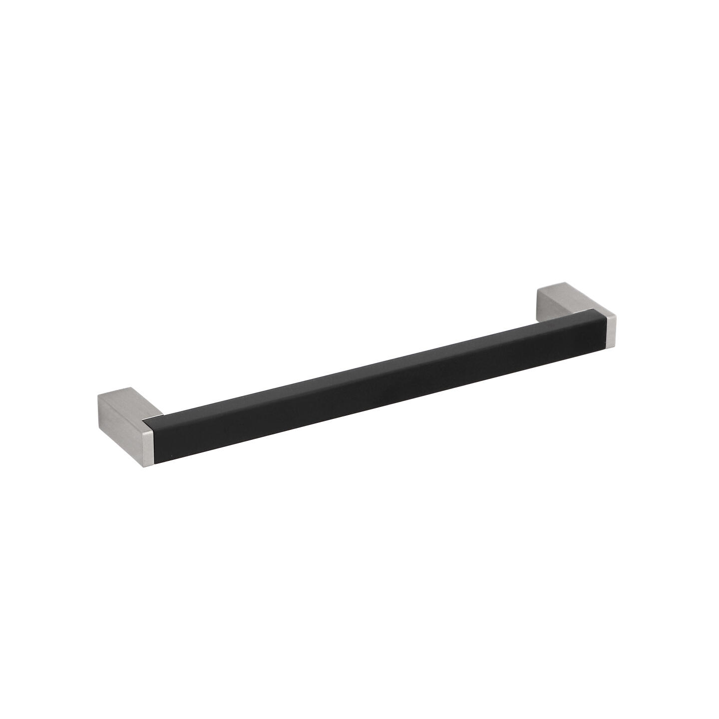 Poignée pour meubles en Aluminium et zamac Entraxe 160mm Nichel satiné - Gris / argent, Zamak