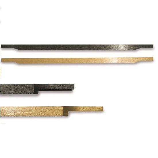 Poignée de meuble profil en aluminium Entraxe 247x14x18mm Or Satiné - Jaune / doré – Image 4