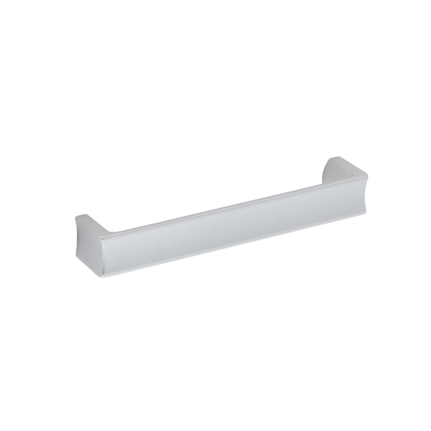 Poignée pour meubles en zamac Entraxe 128mm Aluminium mat verni - Gris / argent, Zamak