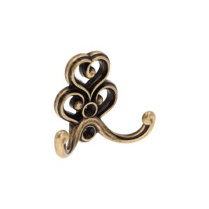 Portemanteau en zamac Diamètre 73mm x 62 Florence antique – Marron, Zamak